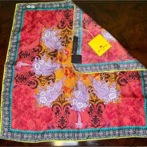 ETRO Milano 100% Silk Handkerchief Scarf